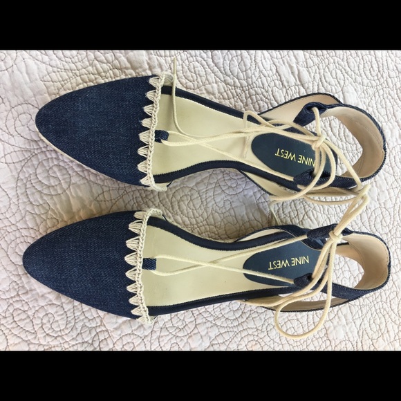 Nine West Udessia Lace-up flat sandal espadrille - Picture 1 of 7